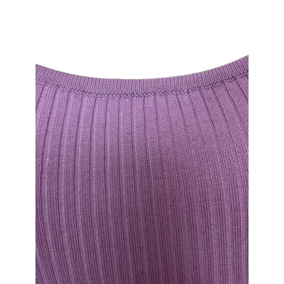 Daisy Women’s Ribbed Romper S Lavender Unitard Scoop Neck Spaghetti Straps Dance - Picture 8 of 11